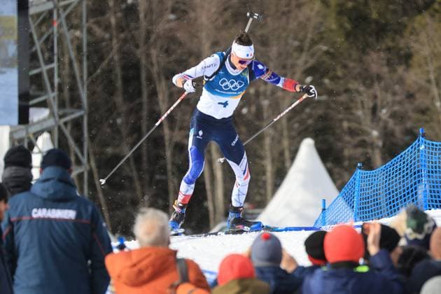 Jeux Olympiques d hiver Milan Cortina PHOTOPQR LE COURRIER PICARD Haslin ; Anterselva ; 20 02 2026 ; 20 02 26 Jeux Olympiques d hiver Milan Cortina - Winter Olympics games Milano Cortina Biathlon mass start hommes Eric Perrot Photo Fred Haslin *** Local Caption *** Anterselva Sud Tyrol France  Copyright: xPHOTOPQR LExCOURRIERxPICARD MAXPxHaslinx 20260220LCP4432 20260220LCP4432