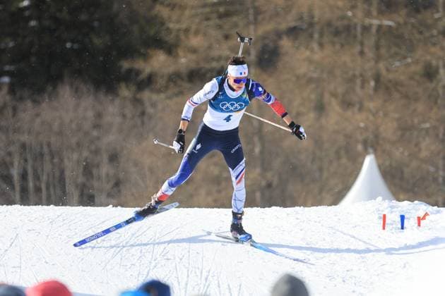 Jeux Olympiques d hiver Milan Cortina PHOTOPQR LE COURRIER PICARD Haslin ; Anterselva ; 20 02 2026 ; 20 02 26 Jeux Olympiques d hiver Milan Cortina - Winter Olympics games Milano Cortina Biathlon mass start hommes Eric Perrot Photo Fred Haslin *** Local Caption *** Anterselva Sud Tyrol France  Copyright: xPHOTOPQR LExCOURRIERxPICARD MAXPxHaslinx 20260220LCP4451 20260220LCP4451
