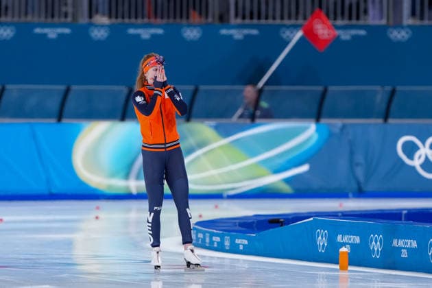 2026-02-20 - Milano Cortina 2026 Winter Olympics 1500m Women MILAN, ITALY - FEBRUARY 20: Antoinette Rijpma-De Jong of Netherlands during the 1500m Women on day 16 of the Milano Cortina 2026 Winter Olympics at the Milano Speed skating, Eisschnelllauf Arena on February 20, 2026 in Milan, Italy Milan Milano Speed Skating Arena Italy Content not available for redistribution in The Netherlands directly or indirectly through any third parties. Copyright: xAndrexWeeningx