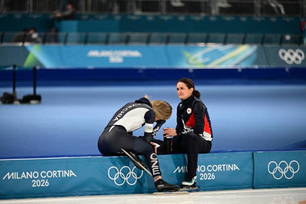 XXV Winter Olympic Games, Olympische Spiele, Olympia, OS in Milan, Italy, on February 20, 2026. Speed skating, Eisschnelllauf Women s 1500m. Nikola Zdrahalova, left, and Martina Sablikova of Czech Republic. (CTKxPhoto MichalxKamaryt) CTKPhotoP2026022008027  CTKPhotoP2026022008027