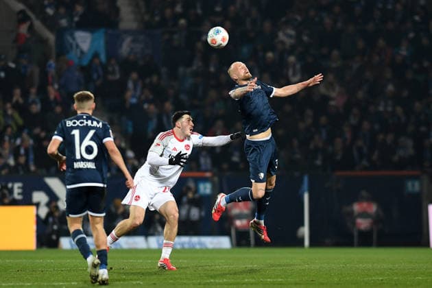 Luka Lochoshvili 1 FC Nuernberg and Philipp Hofmann VfL Bochum in a duel during the 2 Bundesliga match between VfL Bochum and 1 FC Nuernberg, Vonovia Ruhrstadion on February 20, 2026 in Bochum, Germany Photo by Ralf Treese DeFodi Images Luka Lochoshvili 1 FC Nuernberg and Philipp Hofmann VfL Bochum battle for the ball during the 2 Bundesliga match between VfL Bochum and 1 FC Nürnberg at Vonovia Ruhrstadion on February 20, 2026 in Bochum, Germany Photo by Ralf Treese DeFodi Images Photo by Ralf Treese DeFodi Images