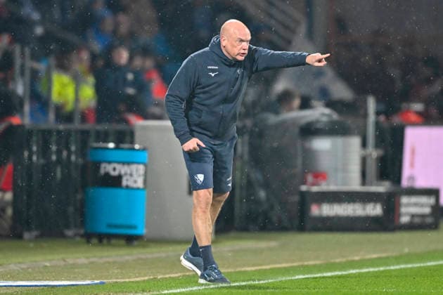 Uwe Rösler Roesler Bochum gestures gestures gestures 20 02 2026 Soccer VfL Bochum vs 1 FC Nuernberg, Vonovia Ruhrstadion, Bochum, DFB DFL REGULATIONS PROHIBIT ANY USE OF PHOTOGRAPHS AS IMAGE SEQUENCES AND OR QUASI VIDEO Copyright: xpepphotox xHorstxMauelshagenx pep00321, pep_20260220_hm_284639
