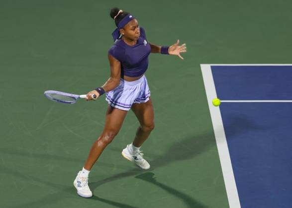 Coco Gauff, Dubai Duty Free Tennis Championships, Dubai, U A E Copyright: xJuergenxHasenkopfx