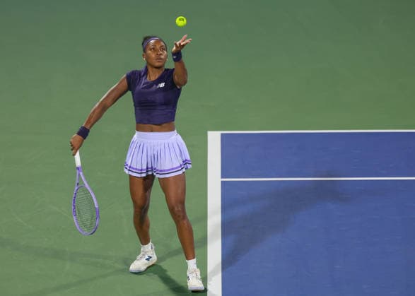 Coco Gauff, Dubai Duty Free Tennis Championships, Dubai, U A E Copyright: xJuergenxHasenkopfx
