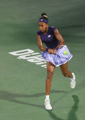 Coco Gauff, Dubai Duty Free Tennis Championships, Dubai, U A E Copyright: xJuergenxHasenkopfx