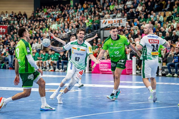 Handball Bundesliga HSG Wetzlar SC DHfK Leipzig, 20 02 26 Dean Bombac SC DHfK Leipzig, 67 , Josip Simic HSG Wetzlar, 10 , Ahmed Nafea HSG Wetzlar, 79 , Moritz Preuss SC DHfK Leipzig, 24 Handball Bundesliga HSG Wetzlar SC DHfK Leipzig Wetzlar, 20 02 26 Copyright: xBEAUTIFULxSPORTS Roeczeyx