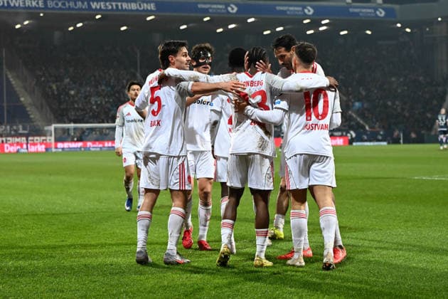 Mohamed Ali Zoma 1 FC Nuernberg celebrates after scoring his team™s first goal with teammates during the 2 Bundesliga match between VfL Bochum and 1 FC Nuernberg, Vonovia Ruhrstadion on February 20, 2026 in Bochum, Germany, Germany Photo by Ralf Treese DeFodi Images Mohamed Ali Zoma 1 FC Nuernberg celebrates after scoring his team™s first goal with teammates during the 2 Bundesliga match between VfL Bochum and 1 FC Nürnberg at Vonovia Ruhrstadion on February 20, 2026 in Bochum, Germany Photo by Ralf Treese DeFodi Images Photo by Ralf Treese DeFodi Images
