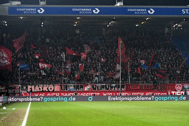 Fans Nuernberg with flags banners during the 2 Bundesliga match between VfL Bochum and 1 FC Nürnberg, Vonovia Ruhrstadion on February 20, 2026 in Bochum, Germany Photo by Ralf Treese DeFodi Images Fans Nuernberg with flags banner during the 2 Bundesliga match between VfL Bochum and 1 FC Nürnberg at Vonovia Ruhrstadion on February 20, 2026 in Bochum, Germany Photo by Ralf Treese DeFodi Images Photo by Ralf Treese DeFodi Images