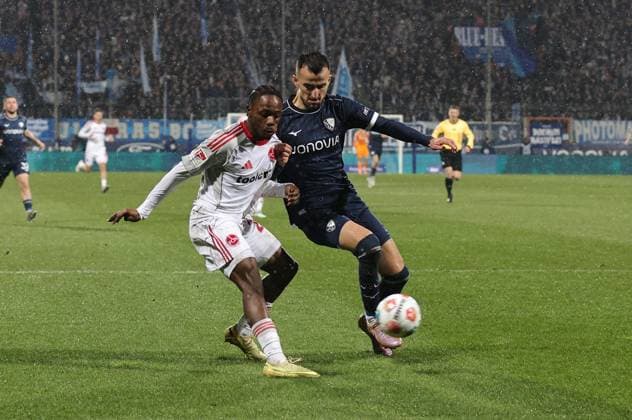 20 02 2026 Soccer Season 2025 2026 2 Soccer Bundesliga 23 Matchday VfL Bochum 1 FC Nuremberg FCN Club Sportfoto Zink DaMa xdaxmax DFL regulations prohibit any use of photographs as image sequences and or quasi video only for editorial use Mohamed Ali Zoma 23, 1 FC Nuremberg FCN Erhan Masovic 4, VfL Bochum