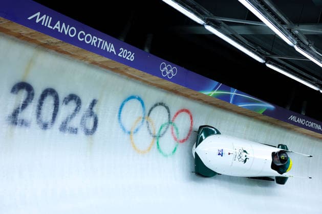 Olympische Winterspiele Milano Cortina 2026 Bob Zweierbob Frauen am 20.02.2026 im Cortina Sliding Centre in Cortina d™Ampezzo Bree Walker Kiara Reddingius ( Australien ) *** Olympic Winter Games Milano Cortina 2026 Bobsleigh two-man women on 20 02 2026 at the Cortina Sliding Center in Cortina d™Ampezzo Bree Walker Kiara Reddingius Australia xMSx