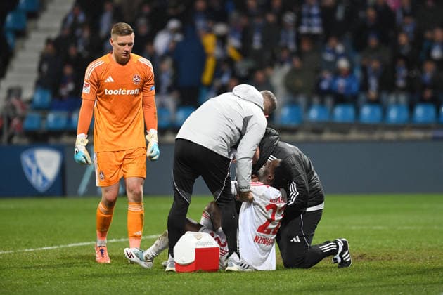 Rabby Nzingoula 1 FC Nuernberg injured during the 2 Bundesliga match between VfL Bochum and 1 FC Nürnberg, Vonovia Ruhrstadion on February 20, 2026 in Bochum, Germany Photo by Ralf Treese DeFodi Images Rabby Nzingoula 1 FC Nuernberg injured during the 2 Bundesliga match between VfL Bochum and 1 FC Nürnberg at Vonovia Ruhrstadion on February 20, 2026 in Bochum, Germany Photo by Ralf Treese DeFodi Images Photo by Ralf Treese DeFodi Images