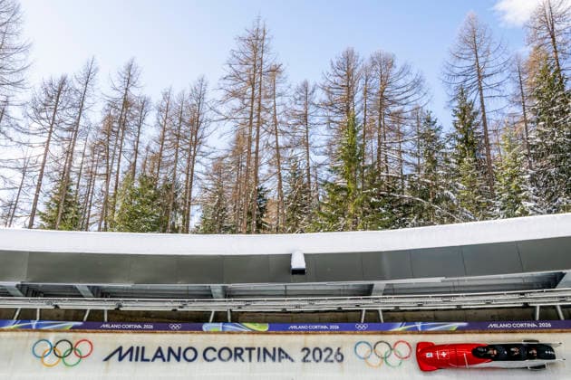 260220 Michael Vogt of Switzerland in a 4-man bobsleigh official training session during day 14 of the 2026 Winter Olympics on February 20, 2026 in Cortina. Photo: Jon Olav Nesvold BILDBYRAN COP 217 JE0126 Olympic Games, Olympische Spiele, Olympia, OS olympics winter olympics os ol olympiska spel vinter-os olympiske leker milano cortina 2026 milan cortina 2026 milano cortina 2026 olympic games milano cortina 2026 winter olympic games milano cortina-os milano cortina-ol vinter-ol 14bbeng bob bobsleigh *** 260220 Michael Vogt of Switzerland in a 4 man bobsleigh official training session during day 14 of the 2026 Winter Olympics on February 20, 2026 in Cortina Photo Jon Olav Nesvold BILDBYRAN COP 217 JE0126 olympic games olympics winter olympics os ol olympiska spel vinter os olympiske leker milano cortina 2026 milan cortina 2026 milano cortina 2026 olympic games milano cortina 2026 winter olympic games milano cortina os milano cortina ol vinter ol 14bbeng bob bobsleigh  Copyright: JONxOLAVxNESVOLD BB260220JE069