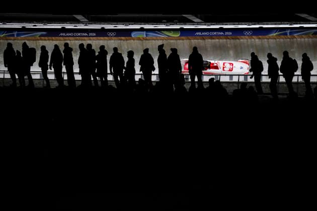 260220 Linda Weiszewski and Klaudia Adamek of Poland compete in 2-woman bobsleigh heat 1 during day 14 of the 2026 Winter Olympics on February 20, 2026 in Cortina. Photo: Jon Olav Nesvold BILDBYRAN COP 217 JE0126 Olympic Games, Olympische Spiele, Olympia, OS olympics winter olympics os ol olympiska spel vinter-os olympiske leker milano cortina 2026 milan cortina 2026 milano cortina 2026 olympic games milano cortina 2026 winter olympic games milano cortina-os milano cortina-ol vinter-ol 14bbeng bob bobsleigh dam *** 260220 Linda Weiszewski and Klaudia Adamek of Poland compete in 2 woman bobsleigh heat 1 during day 14 of the 2026 Winter Olympics on February 20, 2026 in Cortina Photo Jon Olav Nesvold BILDBYRAN COP 217 JE0126 olympic games olympics winter olympics os ol olympiska spel vinter os olympiske leker milano cortina 2026 milan cortina 2026 milano cortina 2026 olympic games milano cortina 2026 winter olympic games milano cortina os milano cortina ol vinter ol 14bbeng bob bobsleigh dam  Copyright: JONxOLAVxNESVOLD BB260220JE097