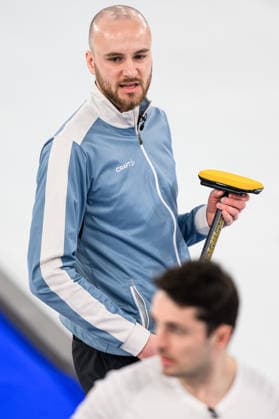260220 Magnus Ramsfjell of Norway reacts when competing in a men s curling bronze medal match between Norway and Switzerland during day 14 of the 2026 Winter Olympics on February 20, 2026 in Cortina. Photo: Jon Olav Nesvold BILDBYRAN COP 217 JE0128 curling Olympic Games, Olympische Spiele, Olympia, OS olympics winter olympics os ol olympiska spel vinter-os olympiske leker milano cortina 2026 milan cortina 2026 milano cortina 2026 olympic games milano cortina 2026 winter olympic games milano cortina-os milano cortina-ol vinter-ol 14 bbeng schweiz sveits norge norway *** 260220 Magnus Ramsfjell of Norway reacts when competing in a men s curling bronze medal match between Norway and Switzerland during day 14 of the 2026 Winter Olympics on February 20, 2026 in Cortina Photo Jon Olav Nesvold BILDBYRAN COP 217 JE0128 curling olympic games olympics winter olympics os ol olympiska spel vinter os olympiske leker milano cortina 2026 milan cortina 2026 milano cortina 2026 olympic games milano cortina 2026 winter olympic games milano cortina os milano cortina ol vinter ol 14 bbeng schweiz sveits norge norway  Copyright: JONxOLAVxNESVOLD BB260220JE116