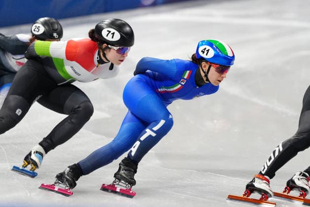 Italy s Arianna Sighel during the Short Track Speed skating, Eisschnelllauf Women s 1500m at the Milano Cortina 2026 Winter Olympics, in Milan (Italy) February 20, 2026 (Photo Claudio Furlan LaPresse)  Copyright: xClaudioxFurlan LaPressex