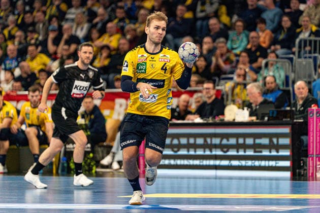 20 02 2026, xdaymx, Handball Daikin HBL, Rhein Neckar Loewen TBV Lemgo Mathias Rohde Larson RNL DFL DFB REGULATIONS PROHIBIT ANY USE OF PHOTOGRAPHS as IMAGE SEQUENCES and or QUASI VIDEO Mannheim
