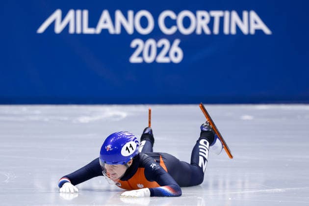 2026-02-20 Short Track Speed skating, Eisschnelllauf - Milano Cortina 2026 Winter Olympics - Day 14 MILAN, ITALY - FEBRUARY 20: Michelle Velzeboer of the Netherlands competing in the Women s 1500m during Day 14 of Short Track Speed Skating - Milano Cortina 2026 Winter Olympics at Milano Ice Skating Arena on February 20, 2026 in Milan, Italy. (Photo by Joris Verwijst BSR Agency) Milan Italy Content not available for redistribution in The Netherlands directly or indirectly through any third parties. Copyright: xBSRxAgencyx