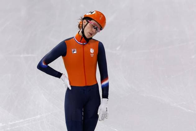 MILAN , 20-02-2026 , Milano Ice Skating Arena , Olympic Winter games, Winterspiele,Spiele, Summer games 2026 - Short Track 20-02 Women 1500m Semifinals , Picture shows Suzanne Schulting disappointed Olympic Winter Games 2026 - Short Track 20-02  x201766090x Copyright: