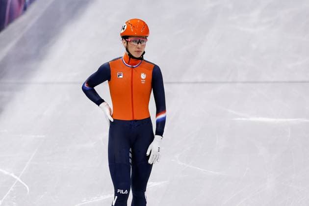 MILAN , 20-02-2026 , Milano Ice Skating Arena , Olympic Winter games, Winterspiele,Spiele, Summer games 2026 - Short Track 20-02 Women 1500m Semifinals , Picture shows Suzanne Schulting disappointed Olympic Winter Games 2026 - Short Track 20-02  x201766383x Copyright: