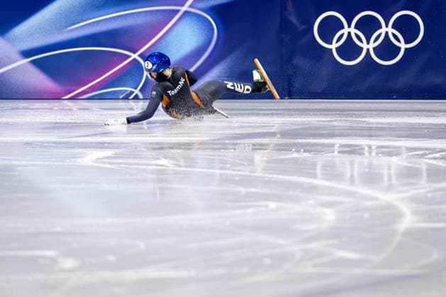 MILAN - Xandra Velzeboer during the 1500-meter short track Speed skating, Eisschnelllauf semifinals at the Milan Ice Skating Arena at the Milan Winter Olympics. ROBIN VAN LONKHUIJSEN ANP xVIxANPxSportx xxANPxIVx 551313623 originalFilename: 551313623.jpg