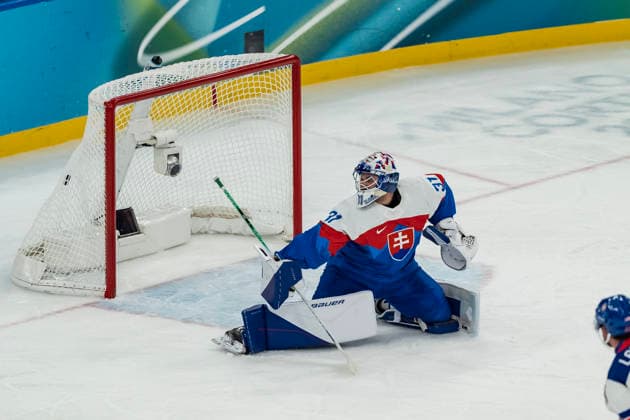 February 20, 2026, Milan, Lombardy, Italy: Dylan Larkin 21 of Team United States scores a goal against Team Slovakia in the Mens Team USA Vs Team Slovakia Play-offs Semifinals game at the Milano Santagiulia Ice hockey, Eishockey Arena in MILAN, Italy during the 2026 Milano Cortina Winter Olympics. Milan Italy - ZUMAa161 20260220_oly_a161_052 Copyright: xWalterxG.xArcex