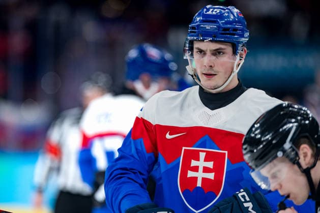 OLYMPICS - Winter Olympic Games, Olympische Spiele, Olympia, OS Milano Cortina 2026 MILAN,ITALY,20.FEB.26 - OLYMPICS, Ice hockey, Eishockey - Winter Olympic Games Milano Cortina 2026, semifinal, USA vs Slovakia, men. Image shows Dalibor Dvorsky (SVK).  GEPAxpictures xMatthiasxTrinkl