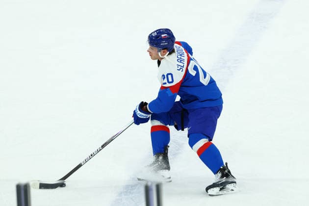 February 20, 2026, Milan, Lombardy, Italy: JURAJ SLAFKOVSKY 20 of Slovaka in the Semifinal game between Team United States (USA) and Team Slovakia (SVK) at the Milano Cortina 2026 Olympic Games, Olympische Spiele, Olympia, OS Olympics 2026: Milano Cortina: Ice hockey, Eishockey Men s Semifinal: USA:SVK  - ZUMAc179 20260220_oly_c179_151 Copyright: xMickaelxChavetx