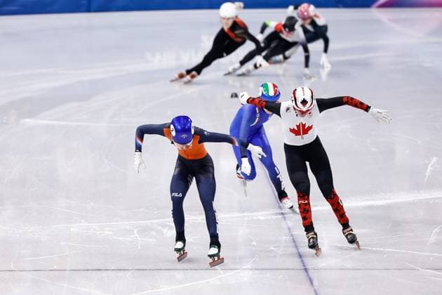 MILAN , 20-02-2026 , Milano Ice Skating Arena , Olympic Winter games, Winterspiele,Spiele, Summer games 2026 - Short Track 20-02 Women 1500m Final-B , Picture shows Xandra Velzeboer Olympic Winter Games 2026 - Short Track 20-02  x201767631x Copyright: