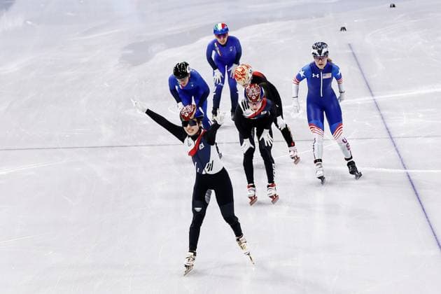 MILAN , 20-02-2026 , Milano Ice Skating Arena , Olympic Winter games, Winterspiele,Spiele, Summer games 2026 - Short Track 20-02 Women 1500m Final-a , Picture shows Gilli Kim (gold) Olympic Winter Games 2026 - Short Track 20-02  x201767825x Copyright: