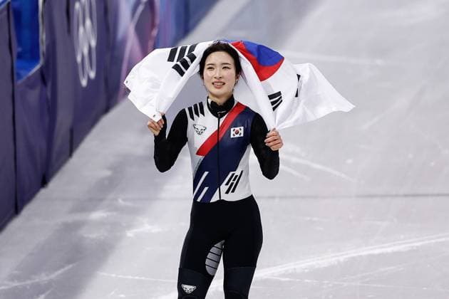 MILAN , 20-02-2026 , Milano Ice Skating Arena , Olympic Winter games, Winterspiele,Spiele, Summer games 2026 - Short Track 20-02 Women 1500m Final-a , Picture shows Gilli Kim (gold) Olympic Winter Games 2026 - Short Track 20-02  x201767982x Copyright: