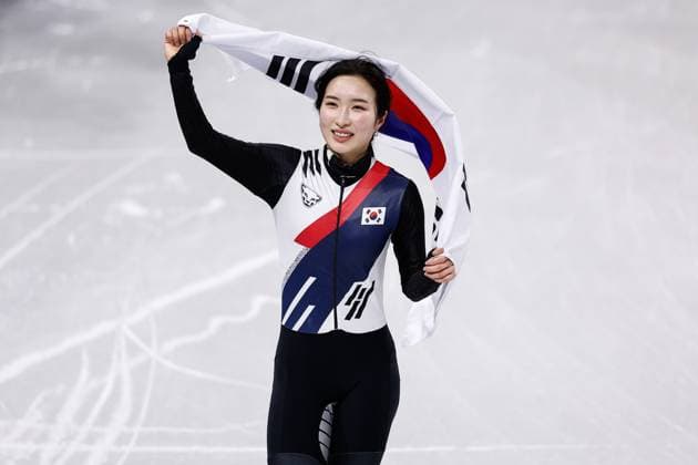 vMILAN , 20-02-2026 , Milano Ice Skating Arena , Olympic Winter games, Winterspiele,Spiele, Summer games 2026 - Short Track 20-02 Women 1500m Final-a , Picture shows Gilli Kim (gold) Olympic Winter Games 2026 - Short Track 20-02  x201768141x Copyright: