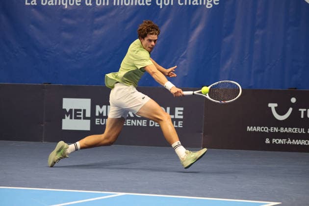 TENNIS : Play In Challenger Lille 2026 - ATP, Tennis Herren 125 Challenger Tour - 20 02 2026 Alexander BLOCKX (Belgique) au Play In Challenger Lille 2026, ATP 125 Challenger Tour, le 20 fÃ vrier 2026 - photo Laurent Sanson PsnewZ  Copyright: xLaurentxSANSONx xPsnewZx