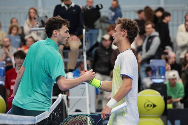 TENNIS : Play In Challenger Lille 2026 - ATP, Tennis Herren 125 Challenger Tour - 20 02 2026 ClÃ ment CHIDEKH (France) et Luca VAN ASSCHE (France) au Play In Challenger Lille 2026, ATP 125 Challenger Tour, le 20 fÃ vrier 2026 - photo Laurent Sanson PsnewZ  Copyright: xLaurentxSANSONx xPsnewZx