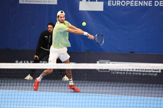 TENNIS : Play In Challenger Lille 2026 - ATP, Tennis Herren 125 Challenger Tour - 20 02 2026 Titouan DROGUET (France) au Play In Challenger Lille 2026, ATP 125 Challenger Tour, le 20 fÃ vrier 2026 - photo Laurent Sanson PsnewZ  Copyright: xLaurentxSANSONx xPsnewZx