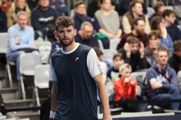 TENNIS : Play In Challenger Lille 2026 - ATP, Tennis Herren 125 Challenger Tour - 20 02 2026 JÃ rÃ me KYM (Suisse) au Play In Challenger Lille 2026, ATP 125 Challenger Tour, le 20 fÃ vrier 2026 - photo Laurent Sanson PsnewZ  Copyright: xLaurentxSANSONx xPsnewZx