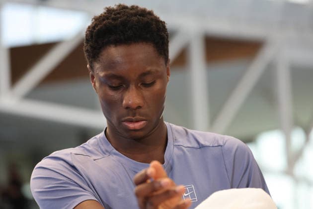 TENNIS : Play In Challenger Lille 2026 - ATP, Tennis Herren 125 Challenger Tour - 20 02 2026 MoÃ¯se KOUAME (France) au Play In Challenger Lille 2026, ATP 125 Challenger Tour, le 20 fÃ vrier 2026 - photo Laurent Sanson PsnewZ  Copyright: xLaurentxSANSONx xPsnewZx