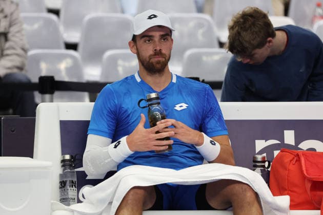 TENNIS : Play In Challenger Lille 2026 - ATP, Tennis Herren 125 Challenger Tour - 20 02 2026 Benjamin BONZI (France) au Play In Challenger Lille 2026, ATP 125 Challenger Tour, le 20 fÃ vrier 2026 - photo Laurent Sanson PsnewZ  Copyright: xLaurentxSANSONx xPsnewZx