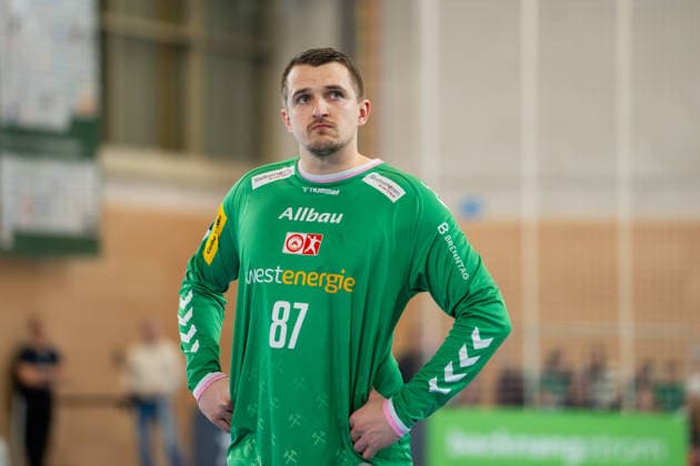 Handball I Men I Season 2025 2026 I 2 Bundesliga I 20 Matchday I HC Oppenweiler Backnang TUSEM Essen I 20 02 2026 Dominik Plaue 87, TUSEM Essen Backnang Murrtal Arena Baden Württemberg Germany Copyright: xLobeca MaxxPetershansx