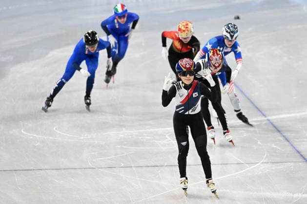GIOCHI OLIMPICI - Olimpiadi Invernali Milano-Cortina 2026 - Short Track Final A GOLD MEDAL KIM Gilli (KOR), SILVER MEDAL CHOI Minjeong (KOR), BRONZE MEDAL STODDARD Corinne (USA) during Short Track, Olympic Winter games, Winterspiele,Spiele, Summer games Milano-Cortina 2026 in Milano, Italy, February 20 2026 Cortina D Ampezzo Italy  Copyright: xIPAxSport ABACAx