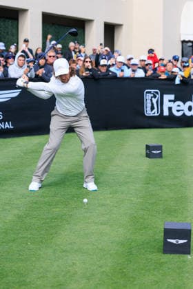 February 20, 2026, Pacific Palisades, California, USA: Tommy Fleetwood tees off during Round 2 of the 2026 Genesis Invitational Golf Tournament on Friday February 20, 2026 at the Riviera Country Club in Pacific Palisades, California. JAVIER ROJAS PI Pacific Palisades USA - ZUMAp124 20260220_zaa_p124_011 Copyright: xJavierxRojasx