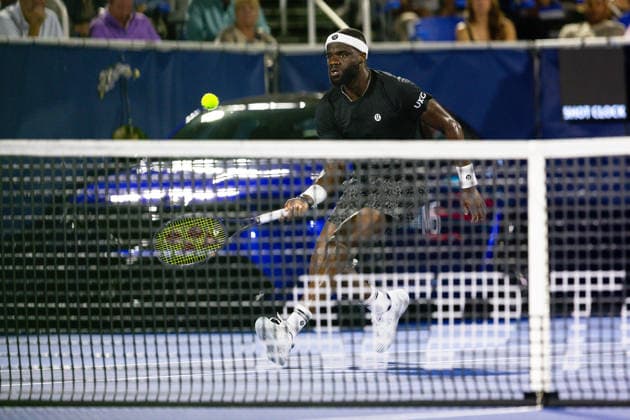 2026 Delray Beach Open - Day 5 - Learner Tien Of USA Defeats Frances Tiafoe Of USA Frances Tiafoe of the USA plays against Learner Tien of the USA during their match on Day 5 of the Delray Beach Open at the Delray Tennis Center in Delray Beach, Florida, on February 20, 2026. Delray Beach FL United States  Copyright: xMauricioxPaizx originalFilename:paiz-2026delr260220_npaCk.jpg