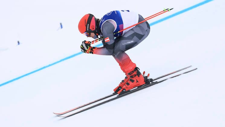 OLYMPICS - Winter Olympic Games, Olympische Spiele, Olympia, OS Milano Cortina 2026 LIVIGNO,ITALY,21.FEB.26 - OLYMPICS, FREE SKI, FREESTYLE SKIING - Winter Olympic Games Milano Cortina 2026, Skicross, men, qualification. Image shows Nicolas Lussnig (AUT).  GEPAxpictures xWolfgangxGrebien