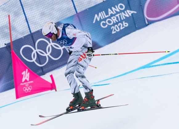 OLYMPICS - Winter Olympic Games, Olympische Spiele, Olympia, OS Milano Cortina 2026 LIVIGNO,ITALY,21.FEB.26 - OLYMPICS, FREE SKI, FREESTYLE SKIING - Winter Olympic Games Milano Cortina 2026, Skicross, men, qualification. Image shows Alex Fiva (SUI).  GEPAxpictures xWolfgangxGrebien
