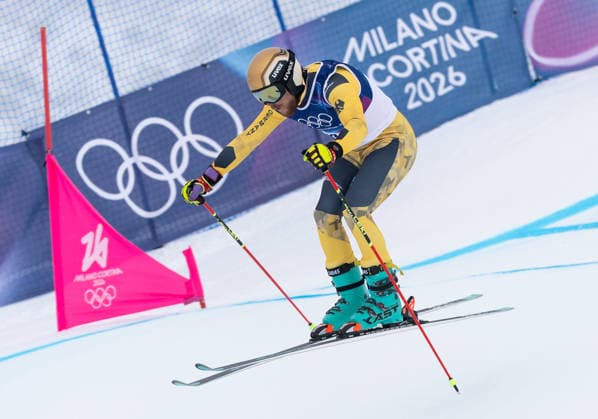 OLYMPICS - Winter Olympic Games, Olympische Spiele, Olympia, OS Milano Cortina 2026 LIVIGNO,ITALY,21.FEB.26 - OLYMPICS, FREE SKI, FREESTYLE SKIING - Winter Olympic Games Milano Cortina 2026, Skicross, men, qualification. Image shows Cornel Renn (GER).  GEPAxpictures xWolfgangxGrebien