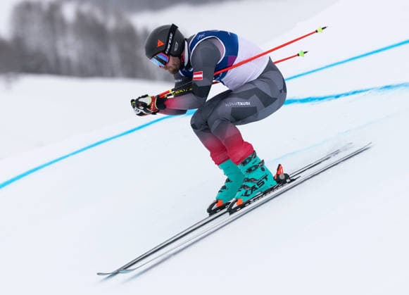 OLYMPICS - Winter Olympic Games, Olympische Spiele, Olympia, OS Milano Cortina 2026 LIVIGNO,ITALY,21.FEB.26 - OLYMPICS, FREE SKI, FREESTYLE SKIING - Winter Olympic Games Milano Cortina 2026, Skicross, men, qualification. Image shows Johannes Aujesky (AUT).  GEPAxpictures xWolfgangxGrebien