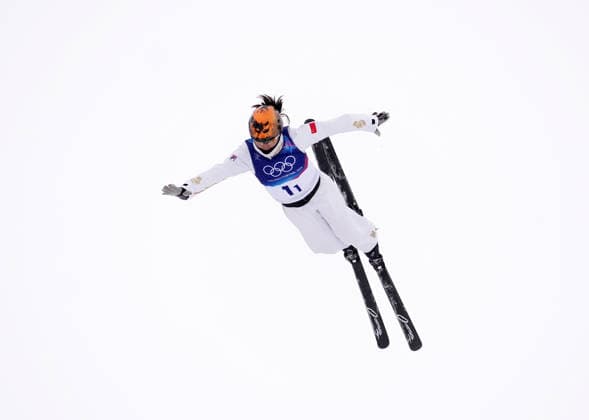 (260221) -- LIVIGNO, Feb. 21, 2026 -- Xu Mengtao of China competes during the freestyle skiing mixed team aerials final 1 at the Milan-Cortina 2026 Olympic Winter games, Winterspiele,Spiele, Summer games in Livigno, Italy, Feb. 21, 2026. ) (MICO2026)ITALY-LIVIGNO-OLYMPIC WINTER GAMES-FREESTYLE SKIING-MIXED TEAM AERIALS-FINAL HuxChao 
