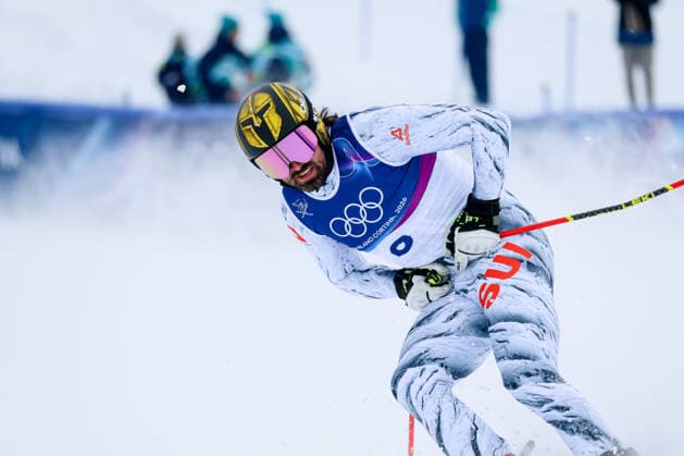 Livigno, Italien 21. Februar 2026: Ski Freestyle Ski Cross Männer - Olympia 2026 Im Bild: Ryan Regez (SUI) Snow Park *** Livigno, Italy February 21, 2026 Ski Freestyle Ski Cross Men Olympia 2026 In the picture Ryan Regez SUI Snow Park Copyright: xFotostandx xHettichx