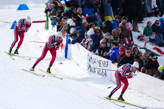 Winter Olympics in Milan Cortina 2026 Val di Fiemme, Italy 20260221. Emil Iversen, Martin Lowstrom Nyenget and Johannes Hosflot Klaebo from Norway during the cross-country skiing 50 km Classic men Tesero CC-Stadium during the Winter Olympics in Milano Cortina 2026. Photo: Lise Aserud NTB Val di Fiemme Italy EDITORIAL USE ONLY. RESTRICTED USE FOR BETTING COMPANIES Ref:_SPOSNWjU4_04lE.jpg *** Winter Olympics in Milan Cortina 2026 Val di Fiemme, Italy 20260221 Emil Iversen, Martin Lowstrom Nyenget and Johannes Hosflot Klaebo from Norway during the cross country skiing 50 km Classic men Tesero CC Stadium during the Winter Olympics in Milano Cortina 2026 Photo Lise Aserud NTB Val di Fiemme Italy EDITORIAL USE ONLY RESTRICTED USE FOR BETTING COMPANIES  Copyright: xLisexAserudxx xNTBx