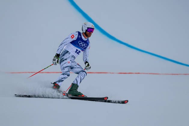 Livigno, Italien 21. Februar 2026: Ski Freestyle Ski Cross Männer - Olympia 2026 Im Bild: Alex Fiva (SUI) Snow Park *** Livigno, Italy February 21, 2026 Ski Freestyle Ski Cross Men Olympia 2026 In the picture Alex Fiva SUI Snow Park Copyright: xFotostandx xHettichx