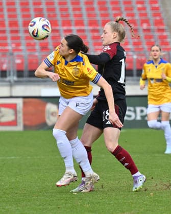 21 02 2026 Soccer Season 2025 2026 1 Google Pixel Women Bundesliga 19 Matchday 1 FC Nürnberg FCN Club Clubfrauen FC Carl Zeiss Jena Sportfoto Zink xwoxzix Elena Mühlemann 30, FC Carl Zeiss Jena Franziska Mai 18, 1 FC Nürnberg FCN